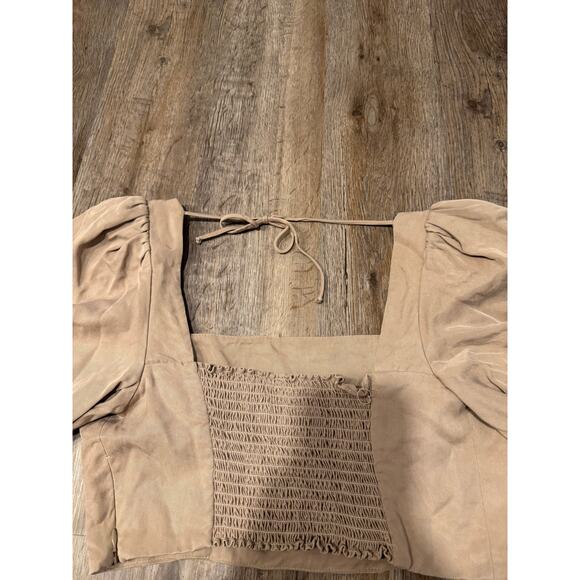 Reformation Women's Alley Puffy Short Sleeve Top Size 10 - Picture 7 of 12